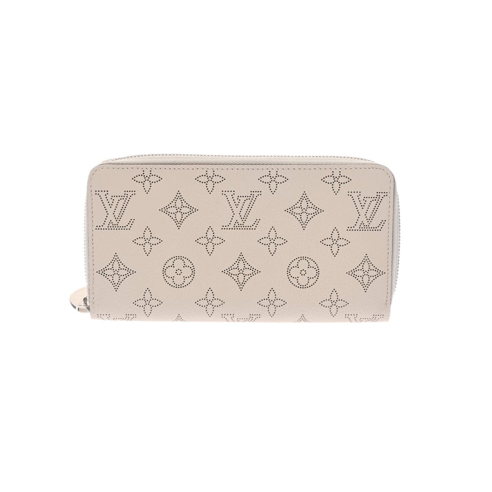 LOUIS VUITTON Louis Vuitton Mahina Zippy Evoir M61869 Unisex Leather Long  Wallet