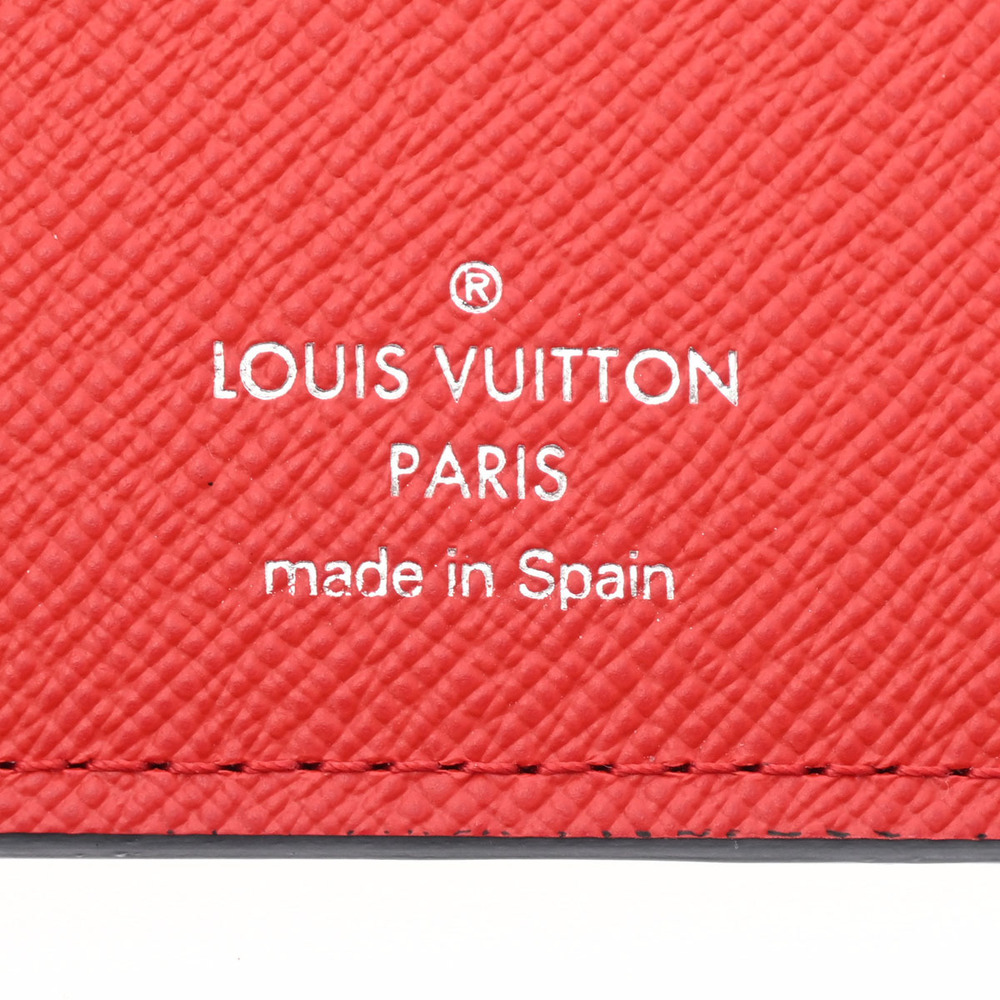 LOUIS VUITTON Louis Vuitton Monogram Eclipse Portefeuille Brother Trunk  Rocket Pattern Black Red M80931 Men's Long Wallet