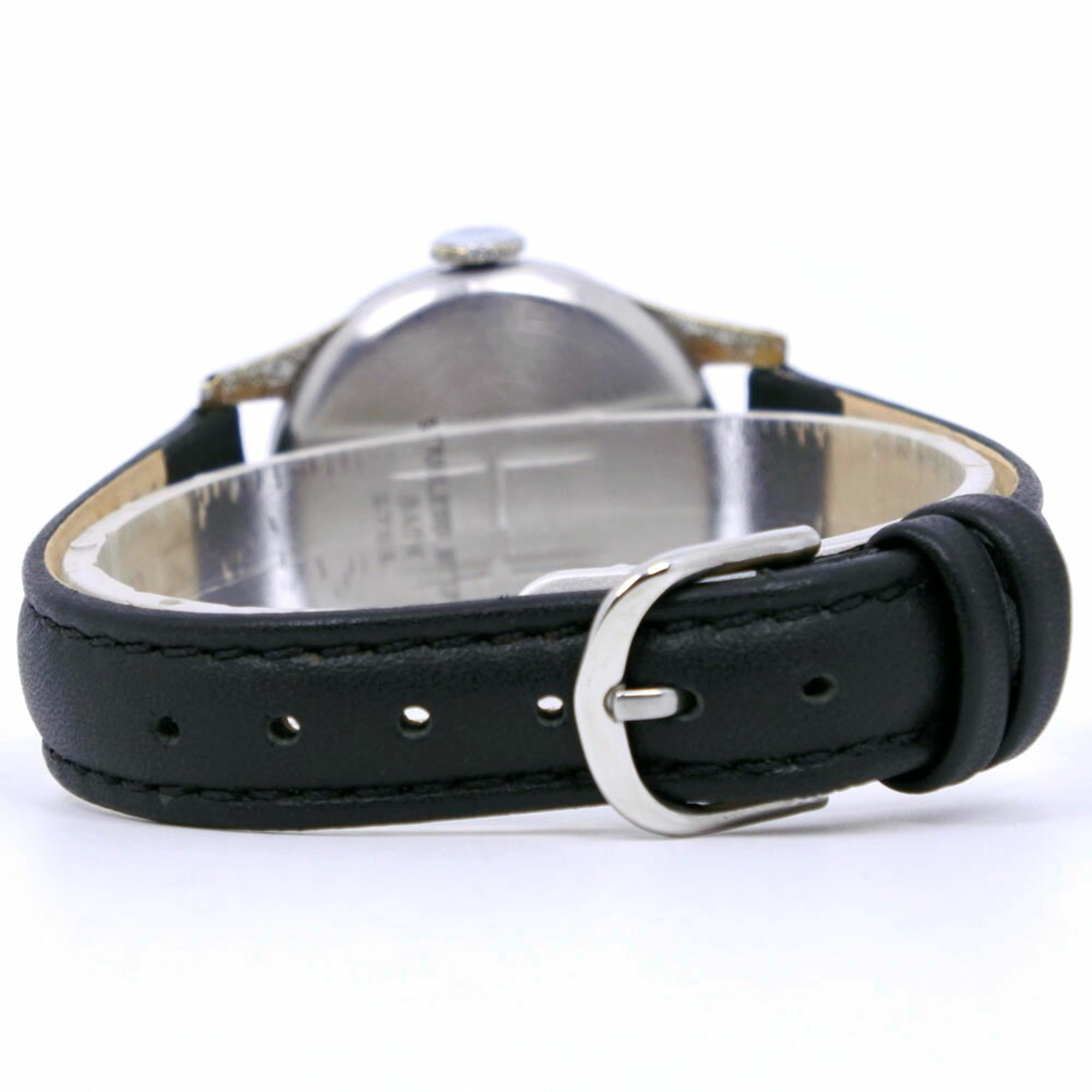 Seiko SEIKOSHA PRECISION / Precision Antique Stainless Steel x Leather Manual Winding Analog Display Boys Gray Dial Watch