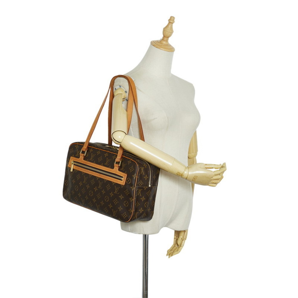 Brown Louis Vuitton Monogram Cite GM Shoulder Bag