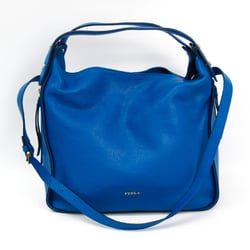 Furla Eva HoBo Women's Leather Handbag Blue