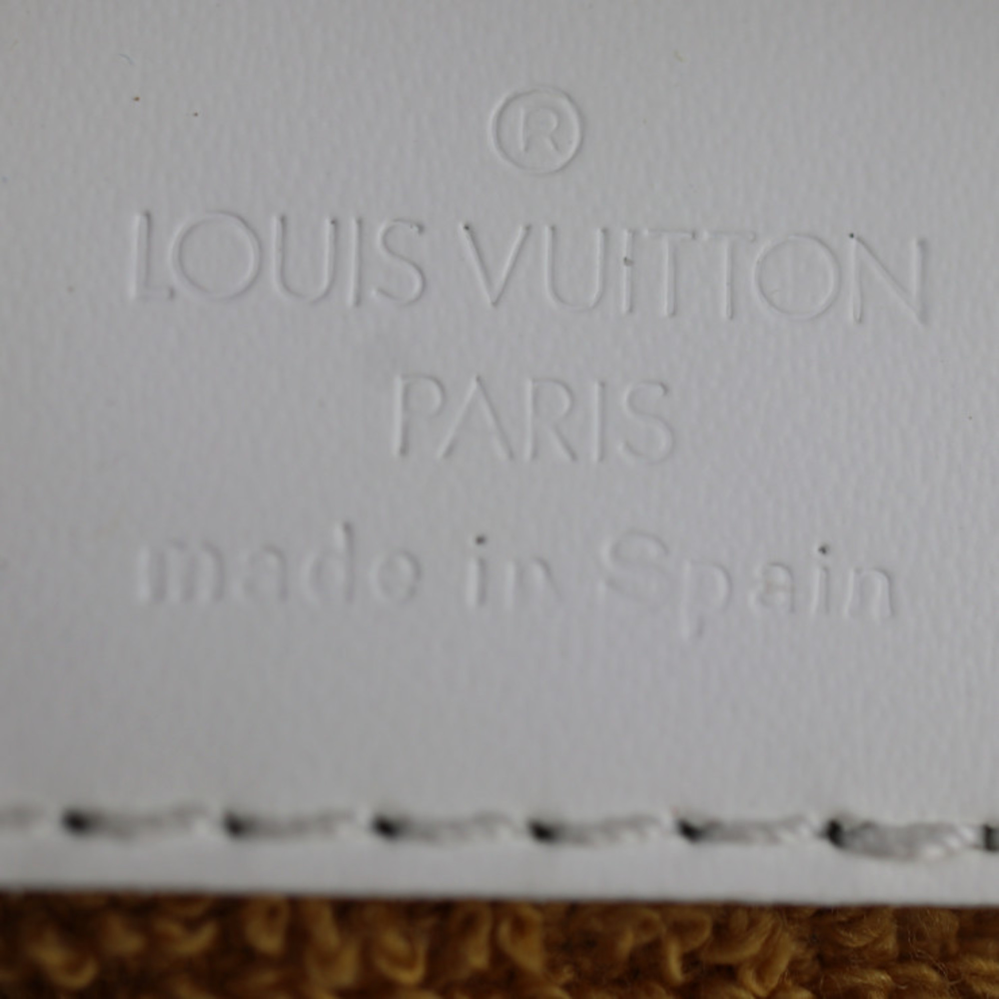 LOUIS VUITTON Louis Vuitton Mini Lagoon Bay Epi Plage Handbag M92473 PVC Leather Brown Series White Gold Metal Fittings