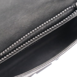 LOUIS VUITTON Louis Vuitton S Lock Sling Bag Monogram Waist M58487 Taurillon Leather Noir Pouch