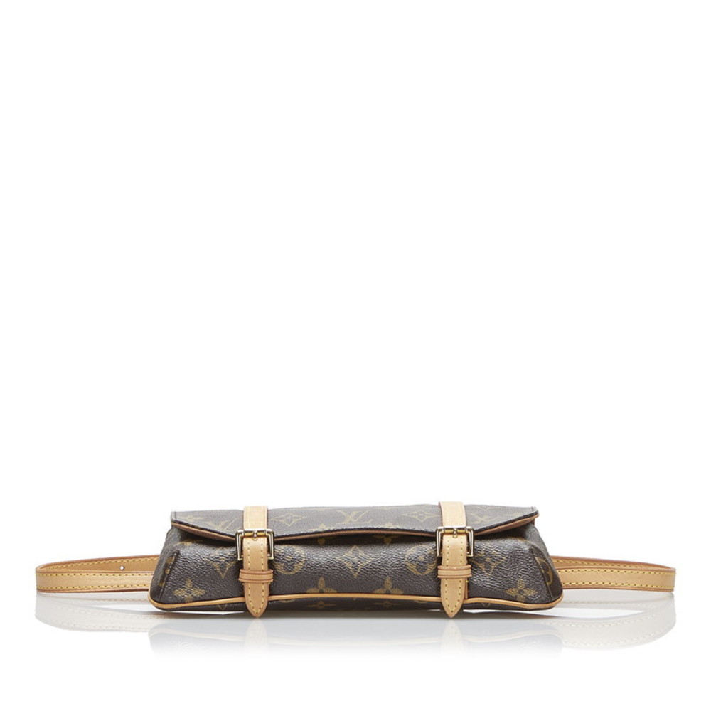 Louis Vuitton Pochette Marrell Bum Bag Monogram Brown M51159 Free