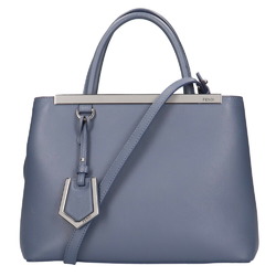 Fendi FENDI Toujour Shoulder Bag Leather Blue Ladies