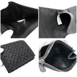 Bottega Veneta Intrecciato Trifold Wallet Black Leather BOTTEGA VENETA Men's
