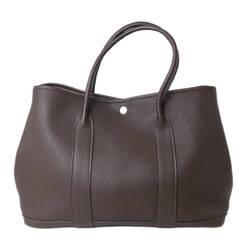 HERMES Hermes Garden PM Handbag Tote Bag Negonda Brown