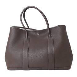 HERMES Hermes Garden PM Handbag Tote Bag Negonda Brown