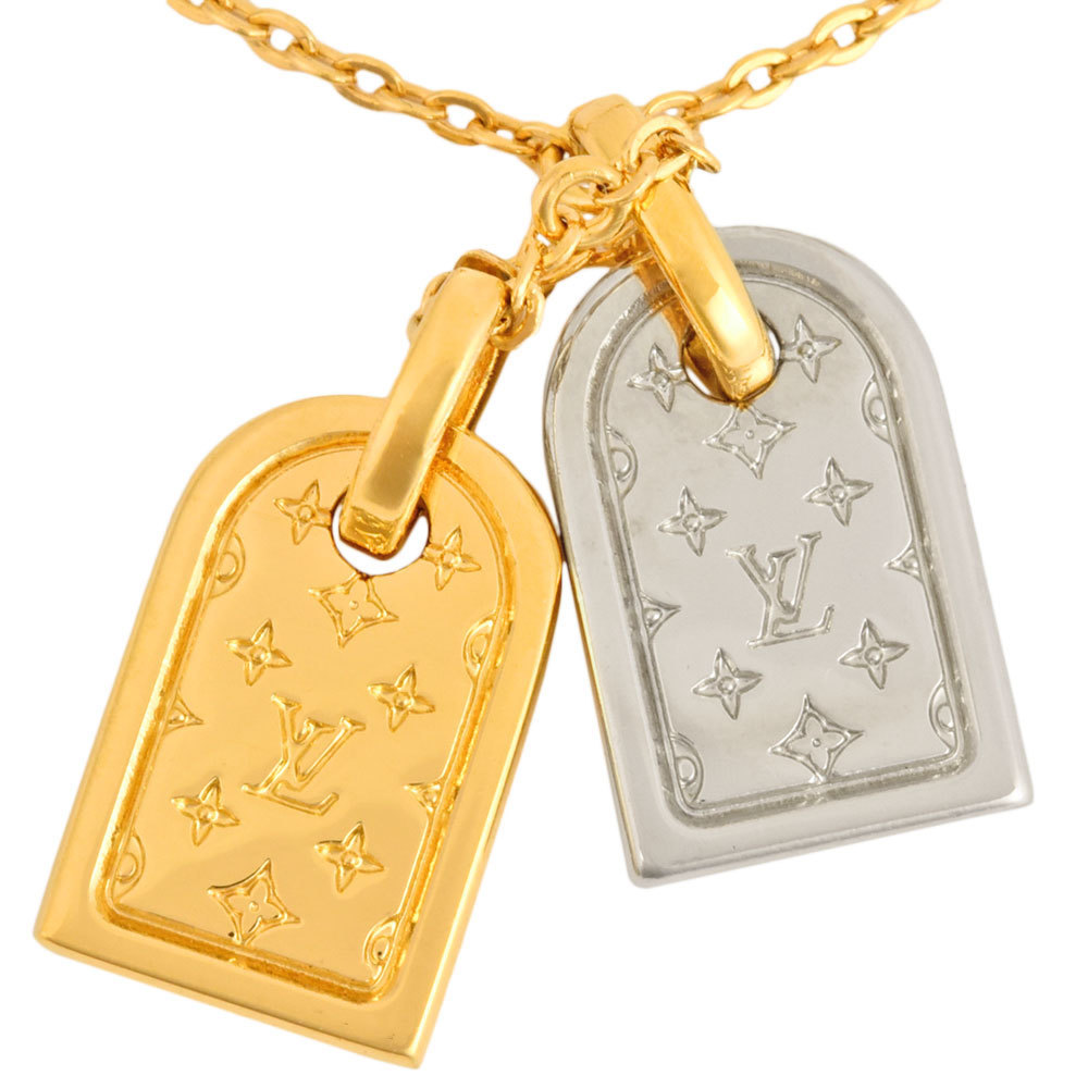 Louis Vuitton Nanogram Name Tag Necklace