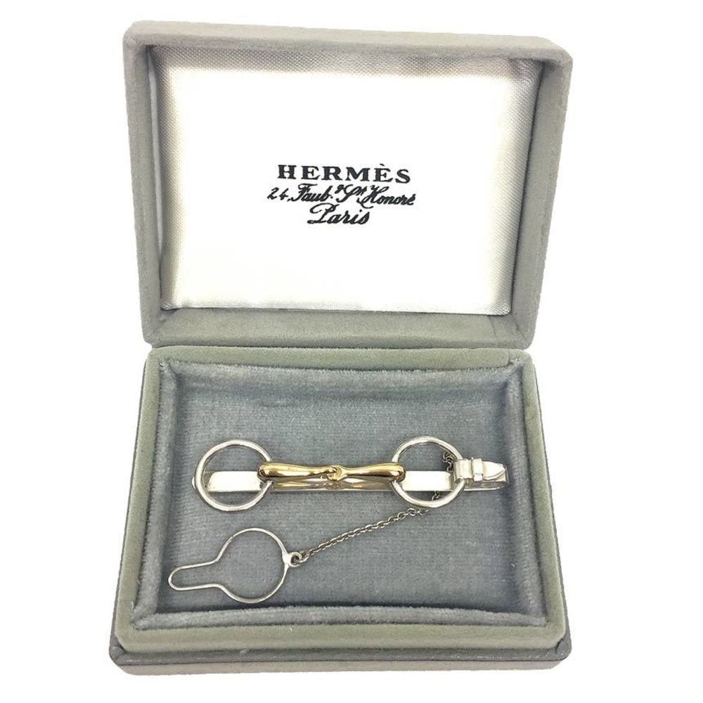 Exceptional Hermès Tie Clip for IPTA Tennis Rackets Shaped in