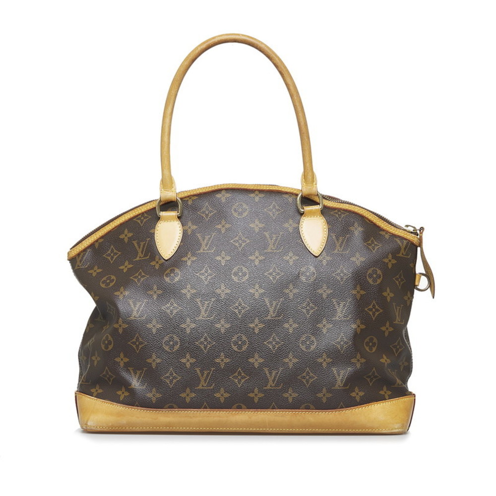 Louis Vuitton Monogram Lockit Oriental Handbag M40104 Brown PVC