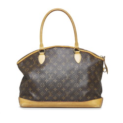 Louis Vuitton Monogram Lockit Oriental Handbag M40104 Brown PVC Leather  Ladies LOUIS VUITTON