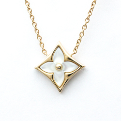 LOUIS VUITTON 18K Pink Gold Diamond Star Blossom Pendant Necklace