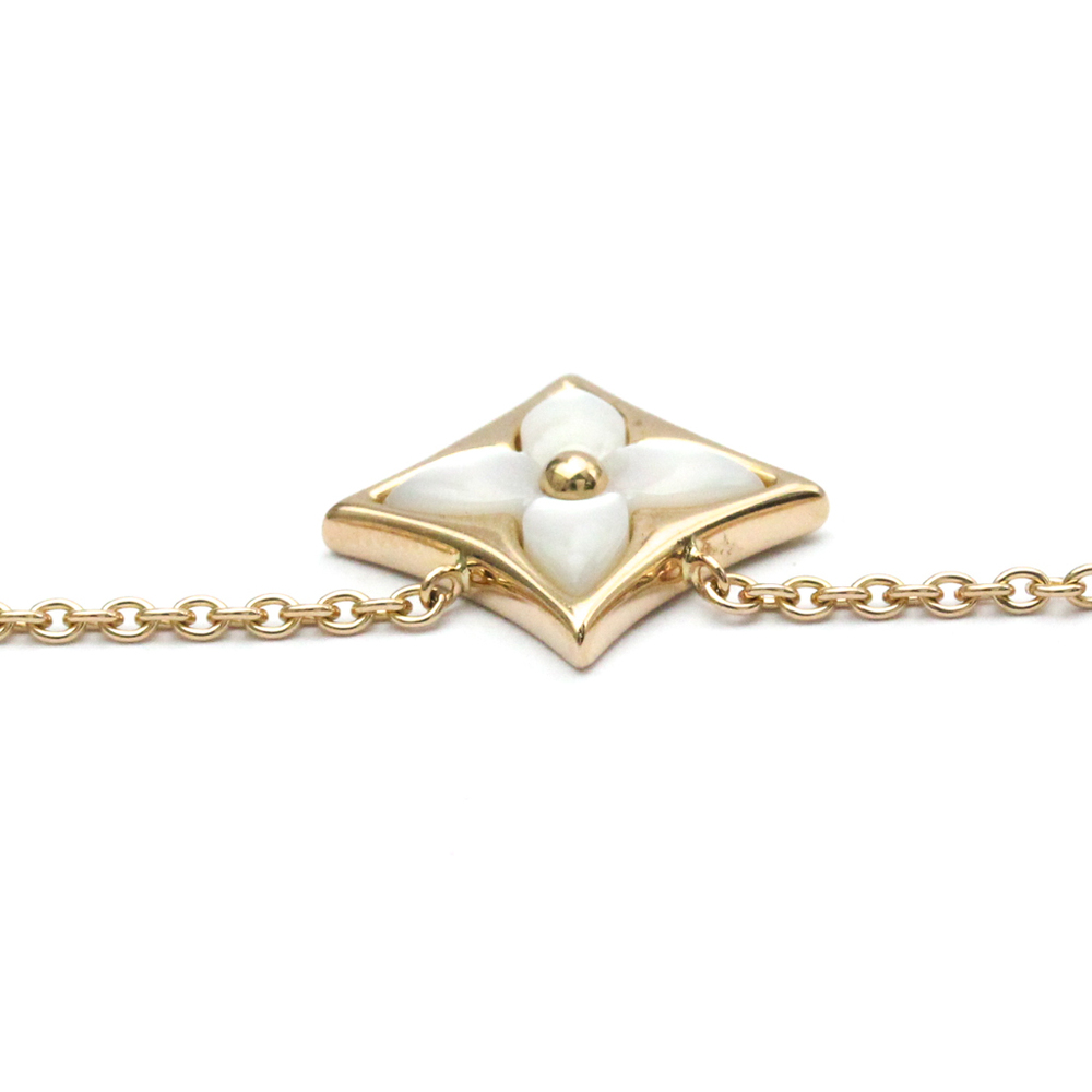 Women's Jewellery Louis Vuitton Color Blossom Rose Gold MOP & Cornelian BB  Star Pendant Single Diamond Necklace Q93612/Q93711