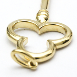 Tiffany Trefoil Key Charm Yellow Gold (18K) No Stone Men,Women Fashion Pendant Necklace (Gold)