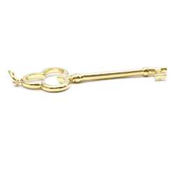Tiffany Trefoil Key Charm Yellow Gold (18K) No Stone Men,Women Fashion Pendant Necklace (Gold)