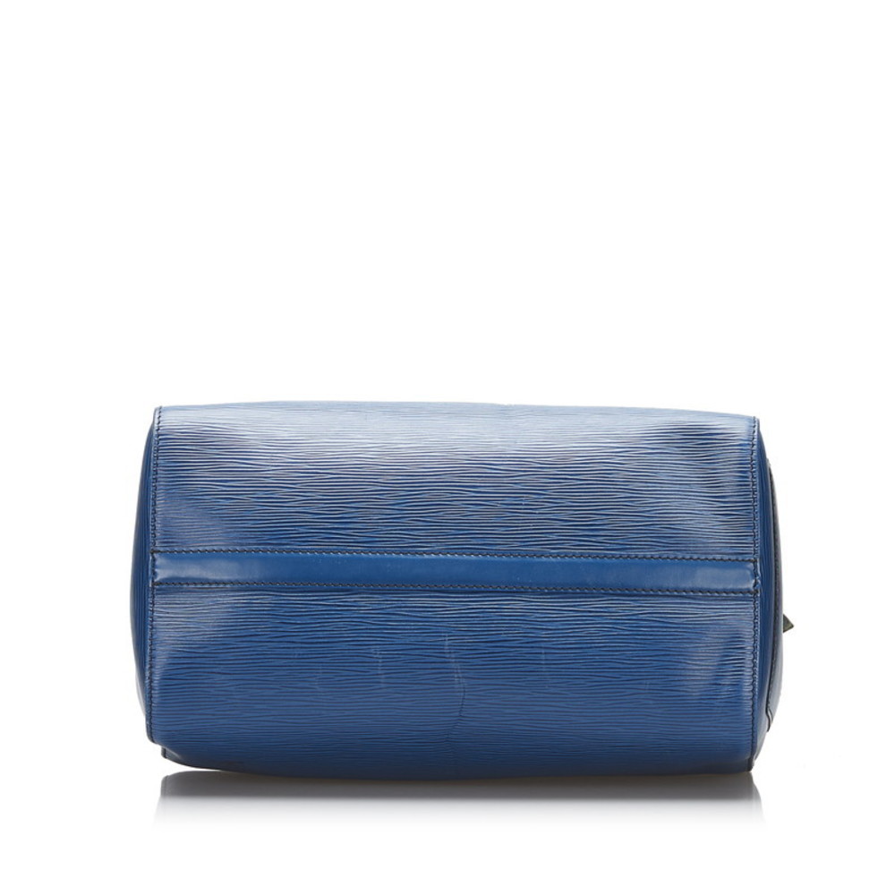 Blue Louis Vuitton Epi Speedy 30 Boston Bag