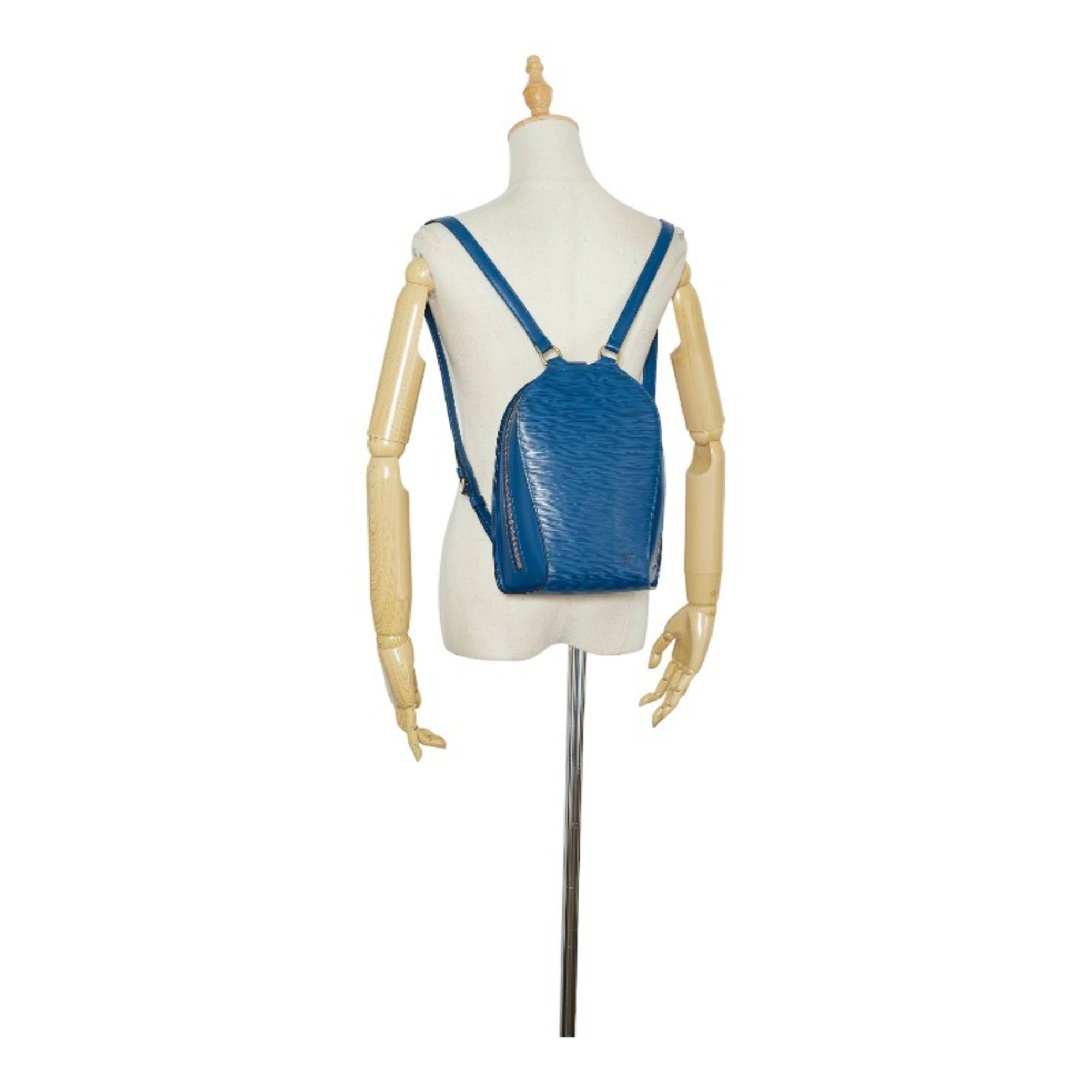 Louis Vuitton Epi Mabillon Backpack M52235 Toledo Blue Leather Ladies LOUIS VUITTON