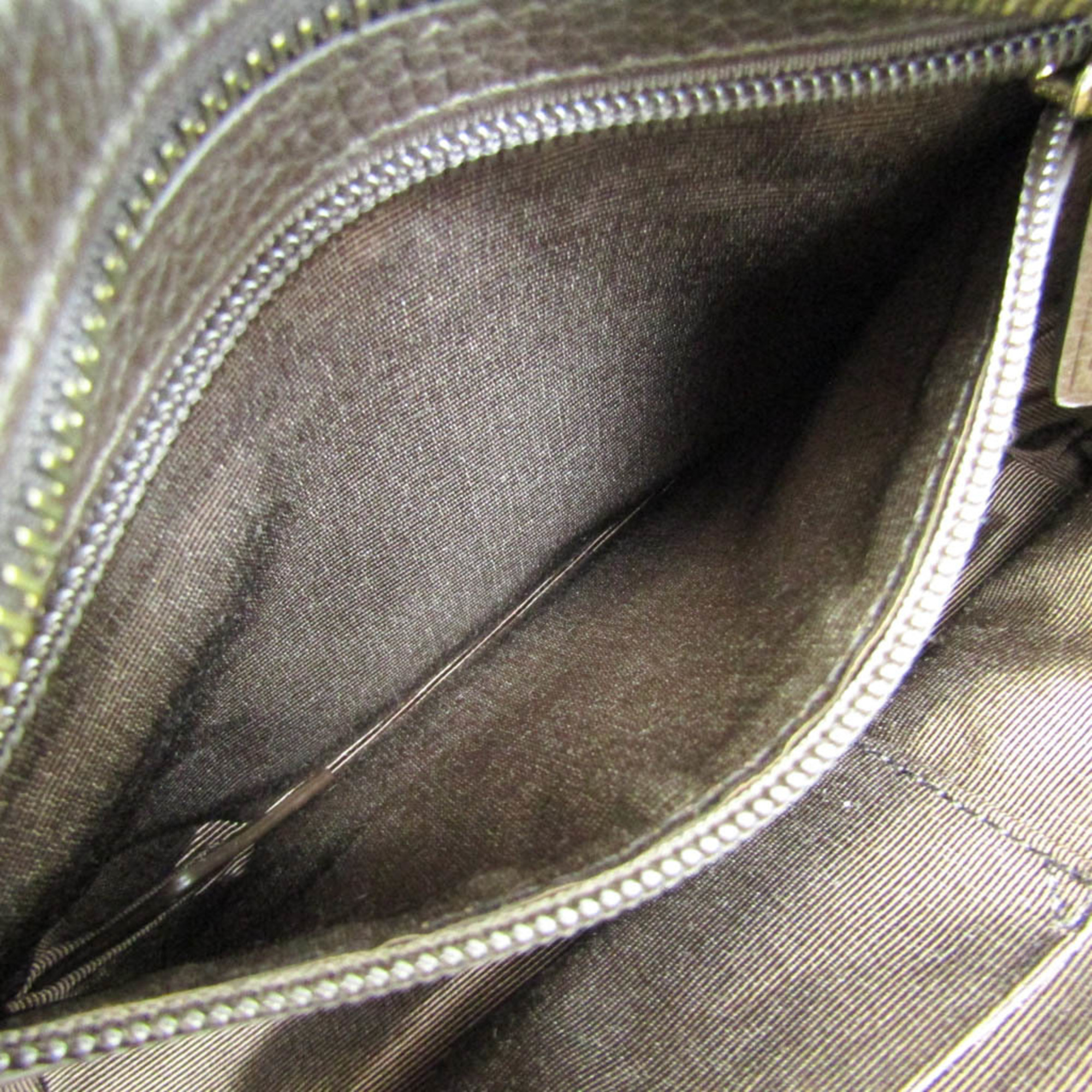 Bally BARDEAU-L Women's Leather Handbag Dark Brown