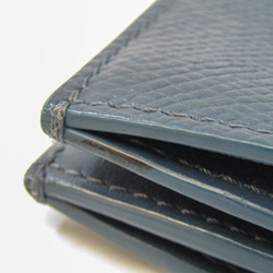 Celine Large Strap 10B633 Men,Women Leather Long Wallet (bi-fold) Beige,Navy