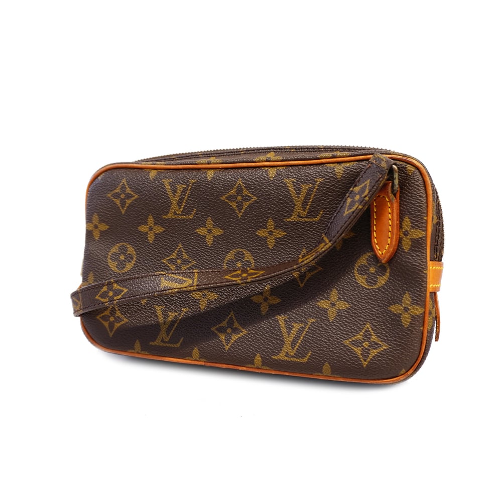 Auth Louis Vuitton Monogram Pochette Marley Bandolier M51828 Women's  Shoulder Bag