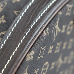 LOUIS VUITTON Louis Vuitton Bucket PM Tote Bag M95226 Monogram Minilan Leather Dark Brown Gold Hardware Shoulder