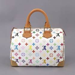 Louis Vuitton LOUIS VUITTON Monogram Multicolor Speedy 30 Handbag Bron M92643 Gold Hardware