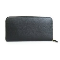Prada PRADA Round Zipper Long Wallet Universal Collaboration Leather Black Unisex 1ML506 r9605f
