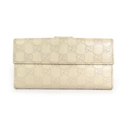 Gucci GUCCI long wallet sima leather light beige unisex 212089 e56065a