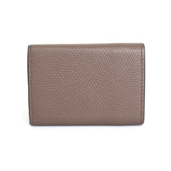 Valentino Garavani Trifold Wallet V Logo Leather Greige Unisex h29523f