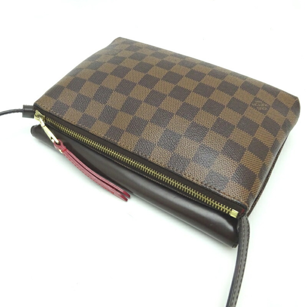 Louis Vuitton LOUIS VUITTON Damier Twice Shoulder Bag Ebene N48259