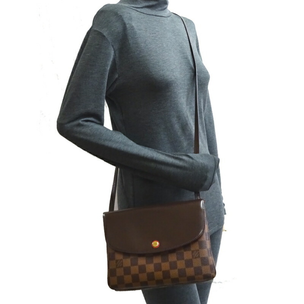 Louis Vuitton LOUIS VUITTON Damier Twice Shoulder Bag Ebene N48259 | eLADY  Globazone