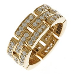 Cartier CARTIER Mailon Panthère Ring No. 13 18k K18 Yellow Gold Diamond Women's