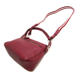 Bally TILLY MD Women's Leather Shoulder Bag,Tote Bag Dark Red