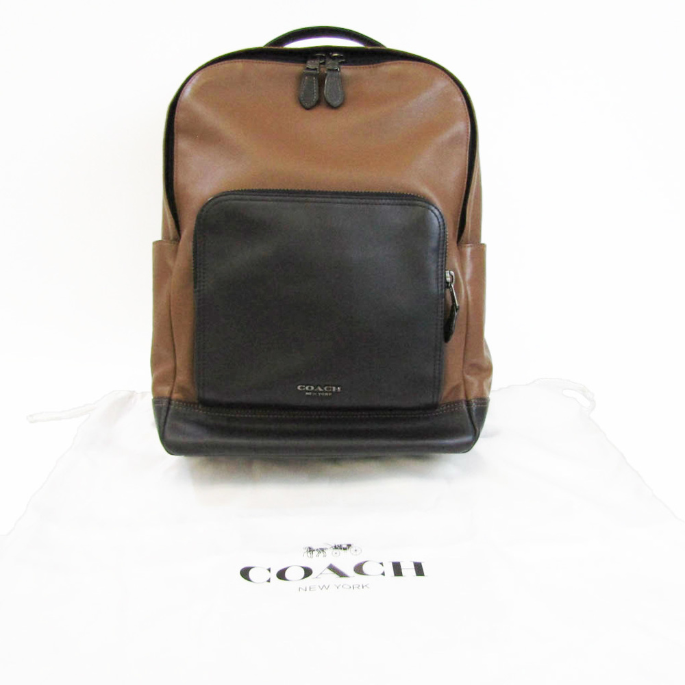 Leather backpack Coach Brown in Leather - 33843577