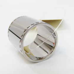 Hermes Metal Scarf Ring Silver horseshoe