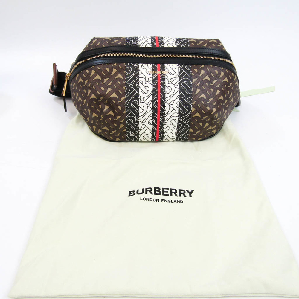 Burberry Bum Bag Monogram Stripe E-Canvas Medium
