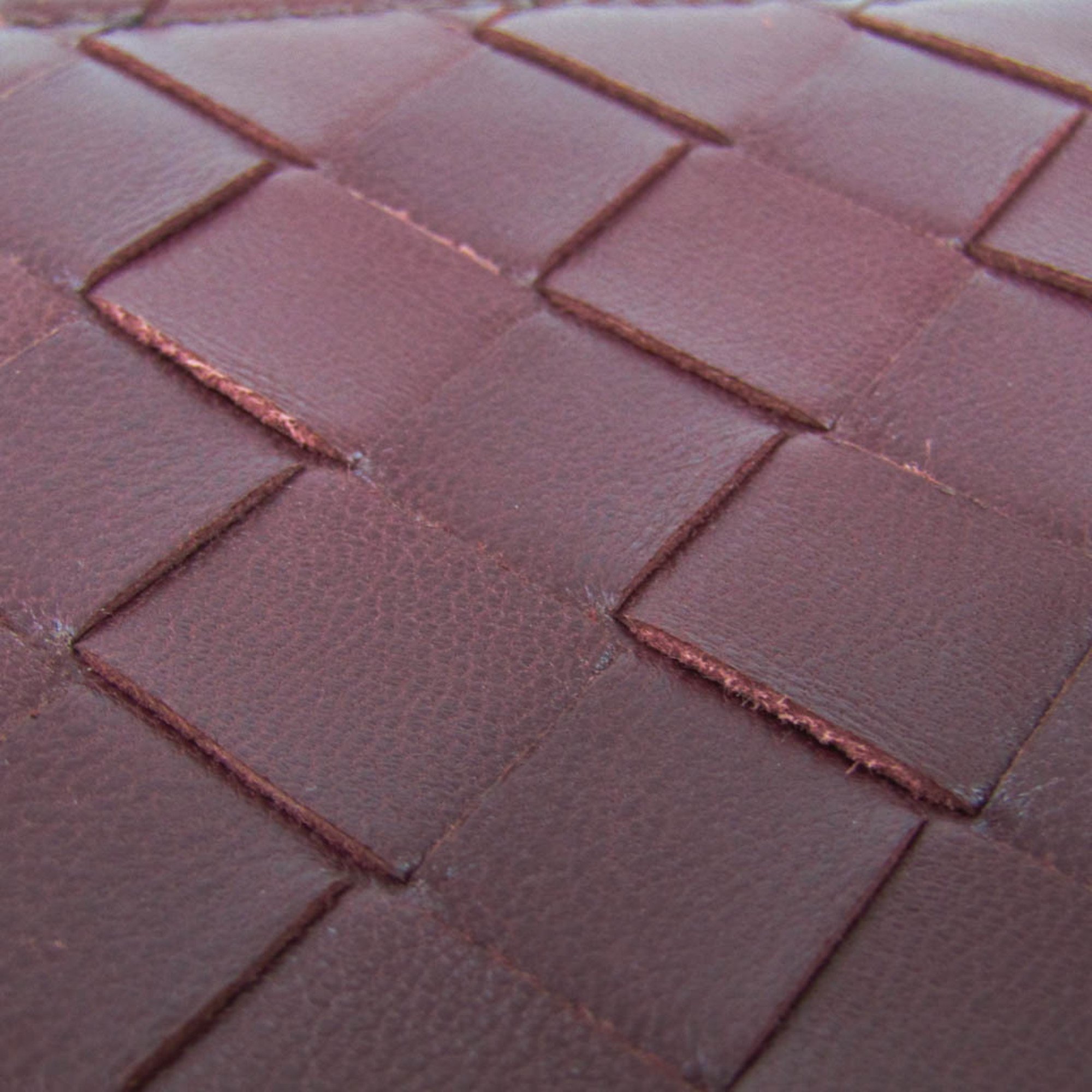 Bottega Veneta Intrecciato Women,Men Leather Middle Wallet (bi-fold) Bordeaux
