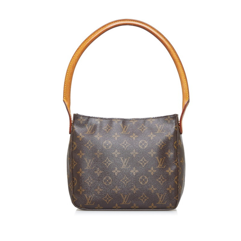 Louis Vuitton Monogram Looping MM Shoulder Bag M51146 Brown PVC