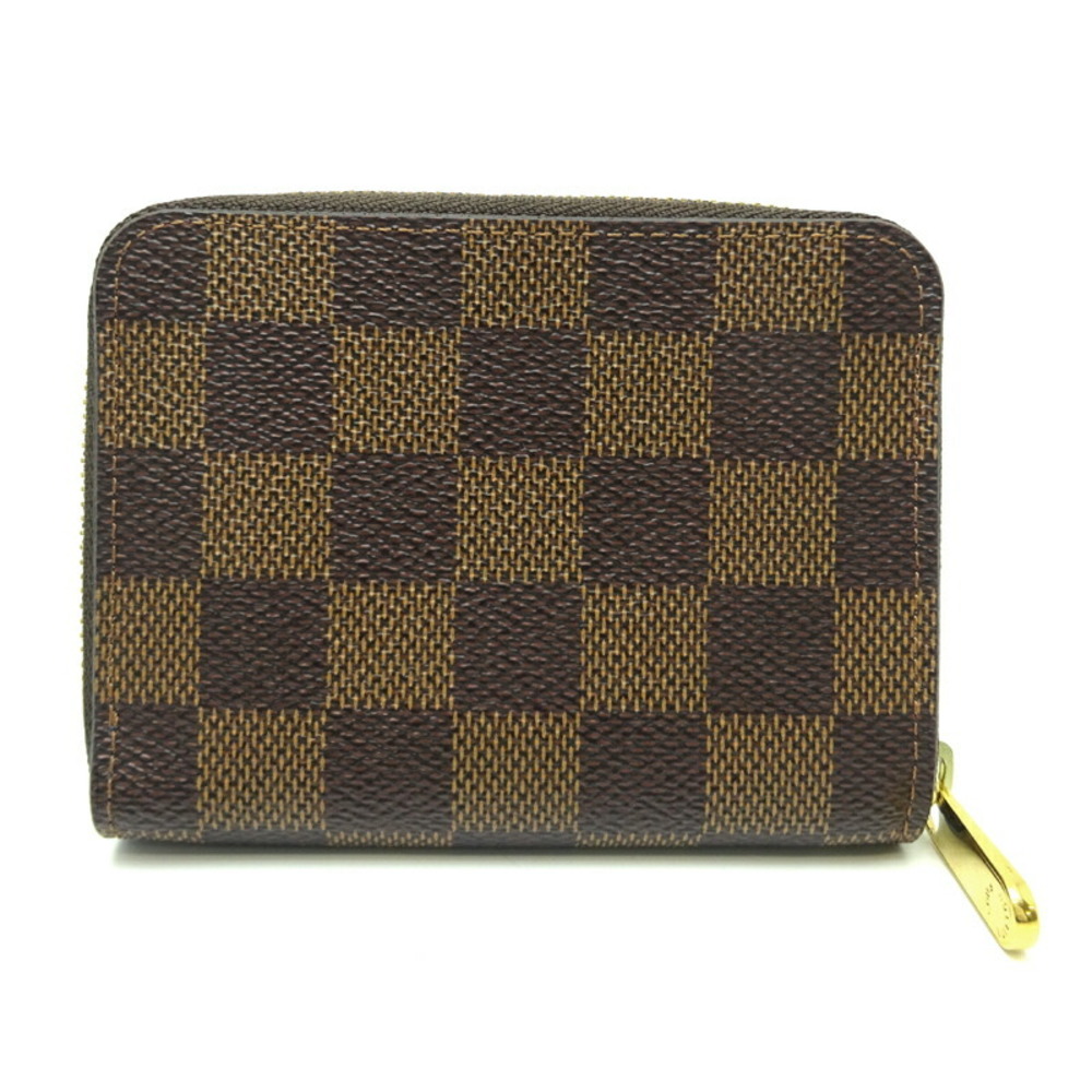 Louis Vuitton Zippy Coin Purse Women's Bifold Wallet N60258 Damier