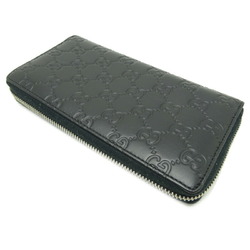 Gucci GG Marmont Zip Around Women's Men's Long Wallet 473928 Leather Black