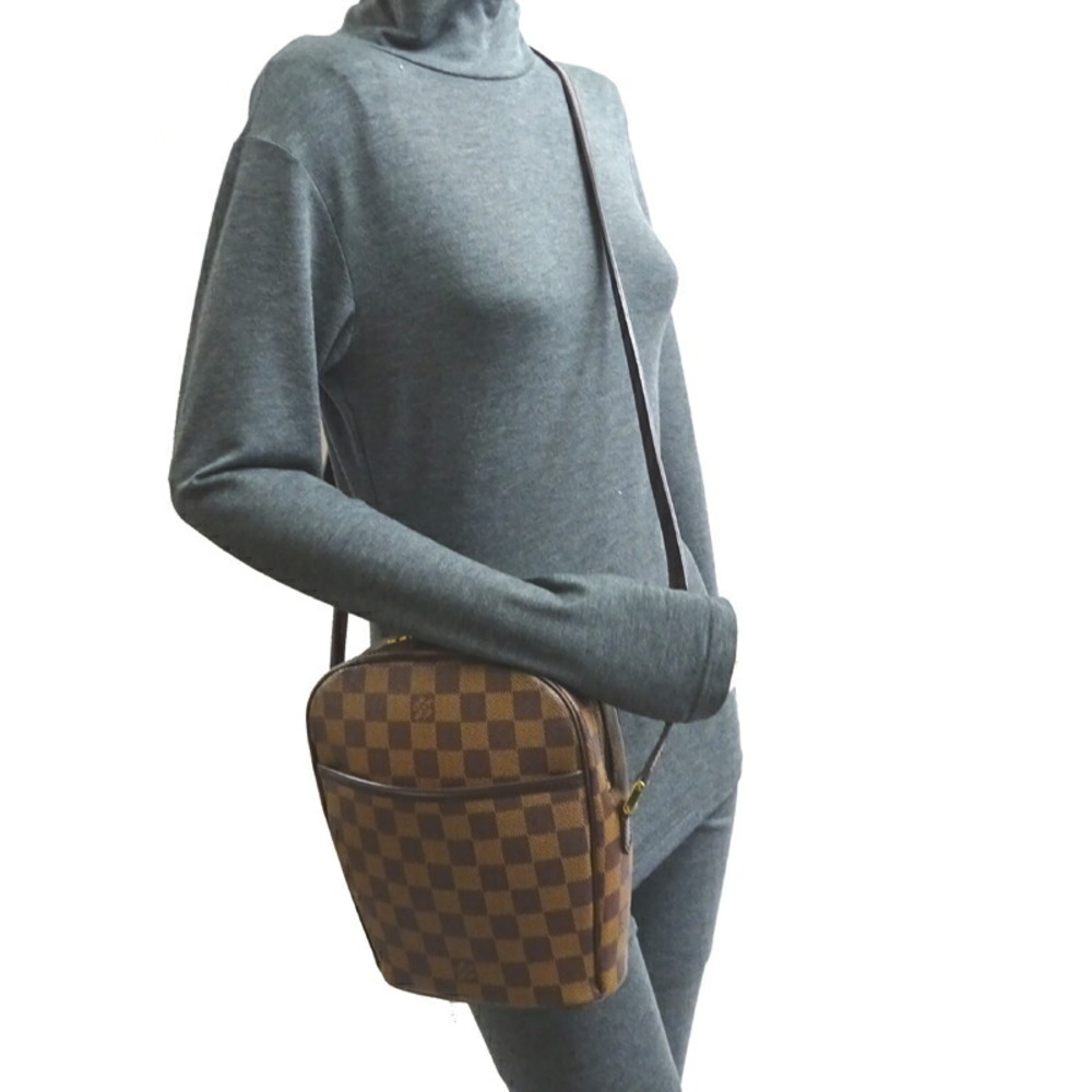 Louis Vuitton Ipanema PM Women's Shoulder Bag N51294 Damier Ebene