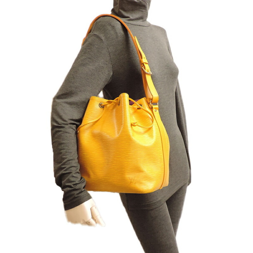 Louis Vuitton Vintage Yellow Epi Leather NOE Petit Shoulder Bag