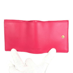 Bottega Veneta Intrecciato Lambskin Pink Trifold Wallet