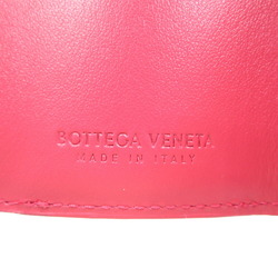 Bottega Veneta Intrecciato Lambskin Pink Trifold Wallet