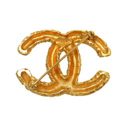 Chanel Cocomark Lava 95A Metal Gold Brooch
