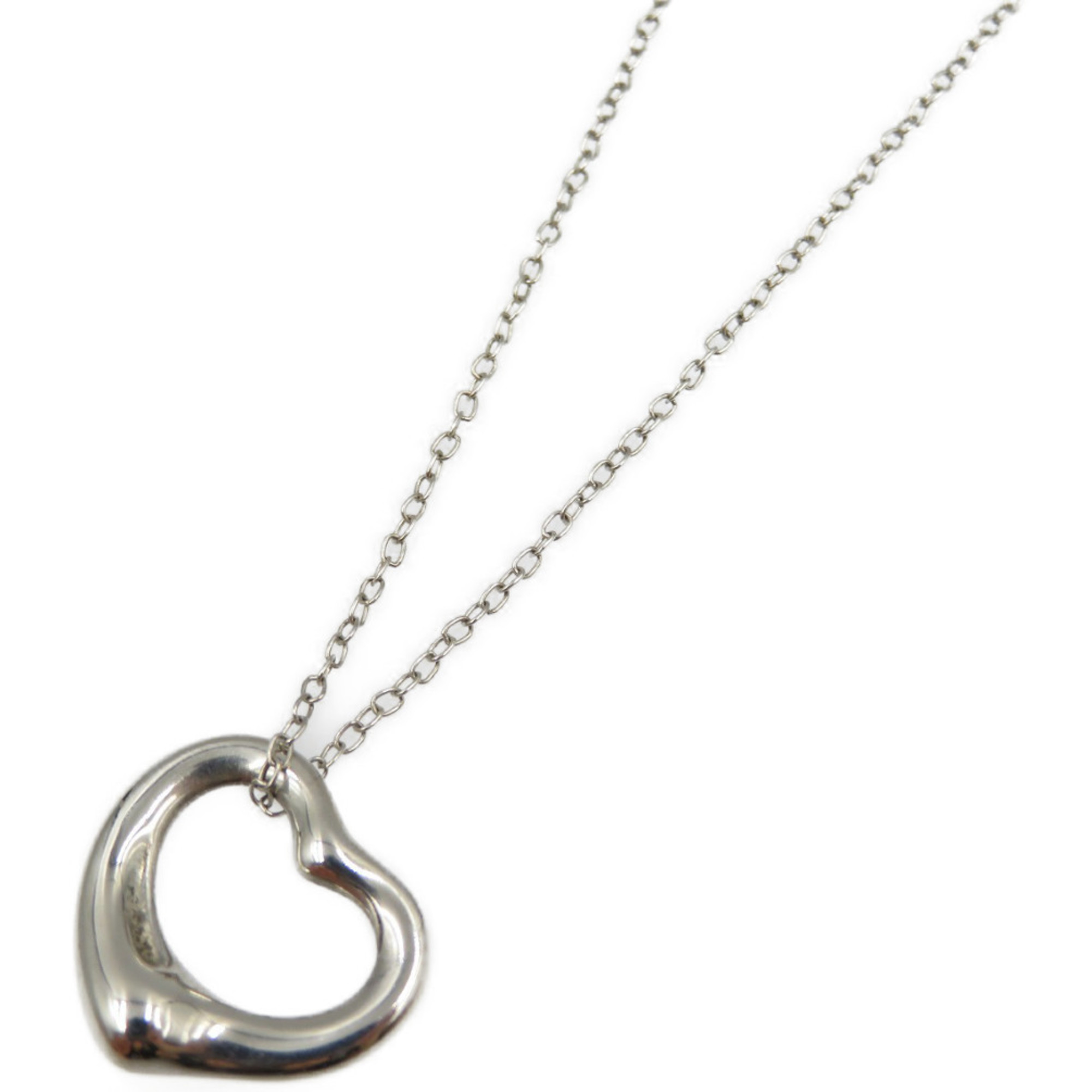 Tiffany open heart 925 silver necklace