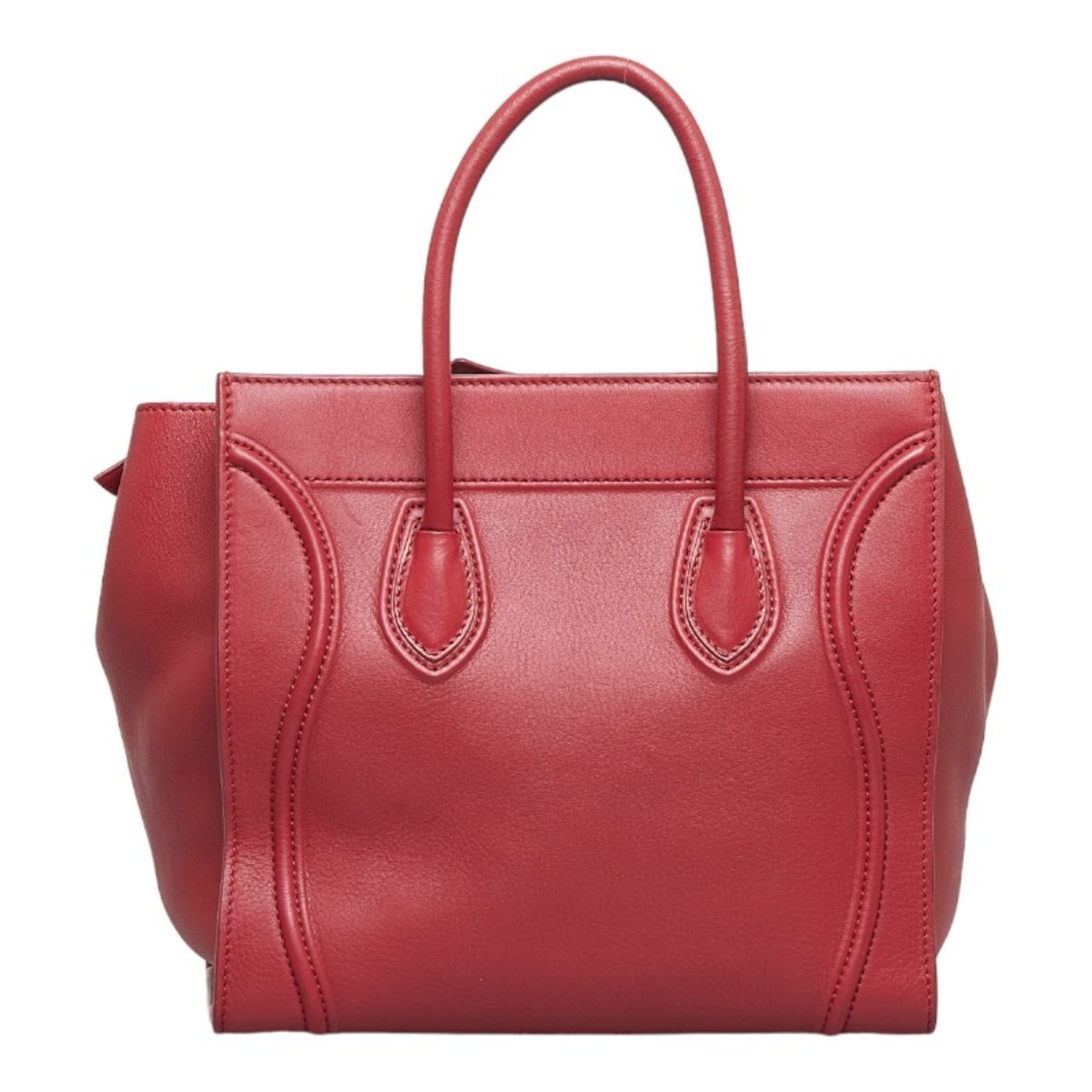 Celine Women's Leather Handbag,Tote Bag Red Color