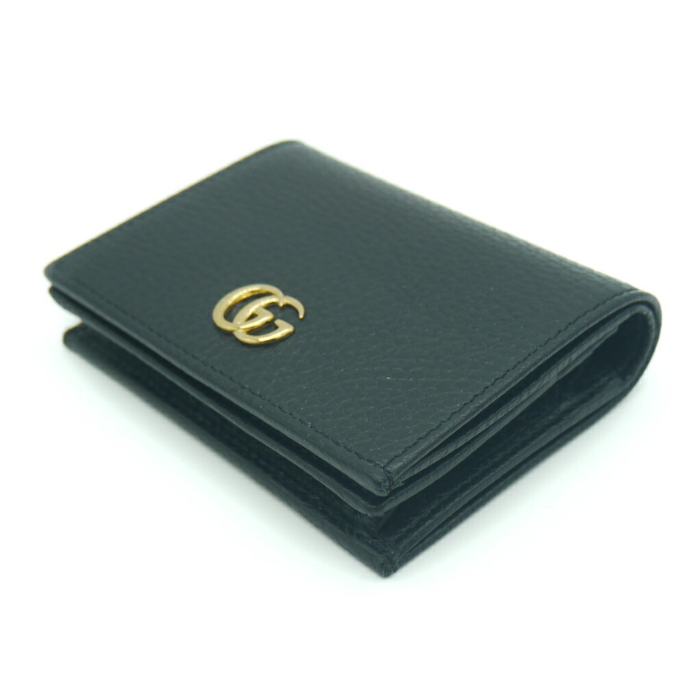 Shop GUCCI Leather card case wallet (456126) by ksgarden