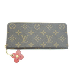 LOUIS VUITTON Louis Vuitton Long Wallet Portefeuille Clemence M62940 Monogram Flower Charm